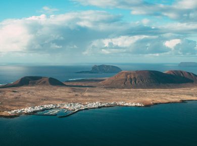 Lanzarote view from air