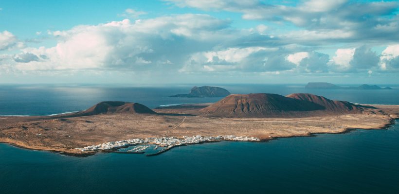 Lanzarote view from air