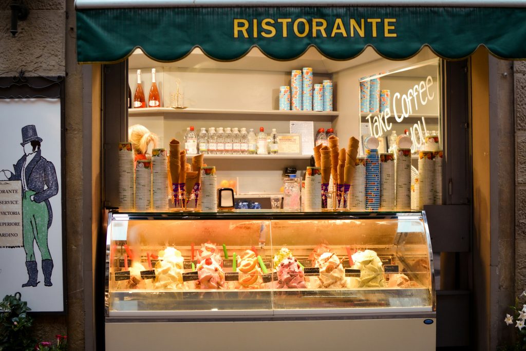 Italian food kiosk